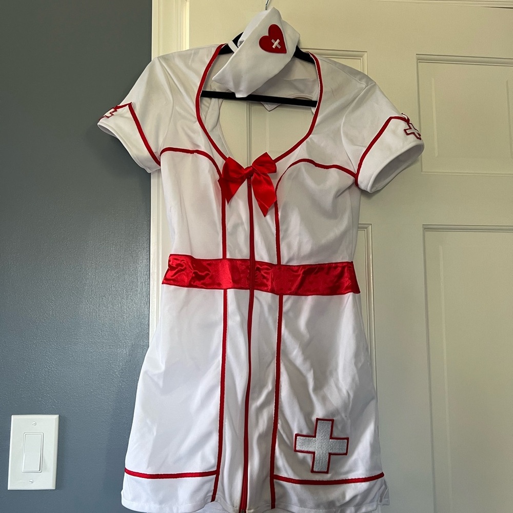 Sexy Nurse Costume and Accessories Size Medium